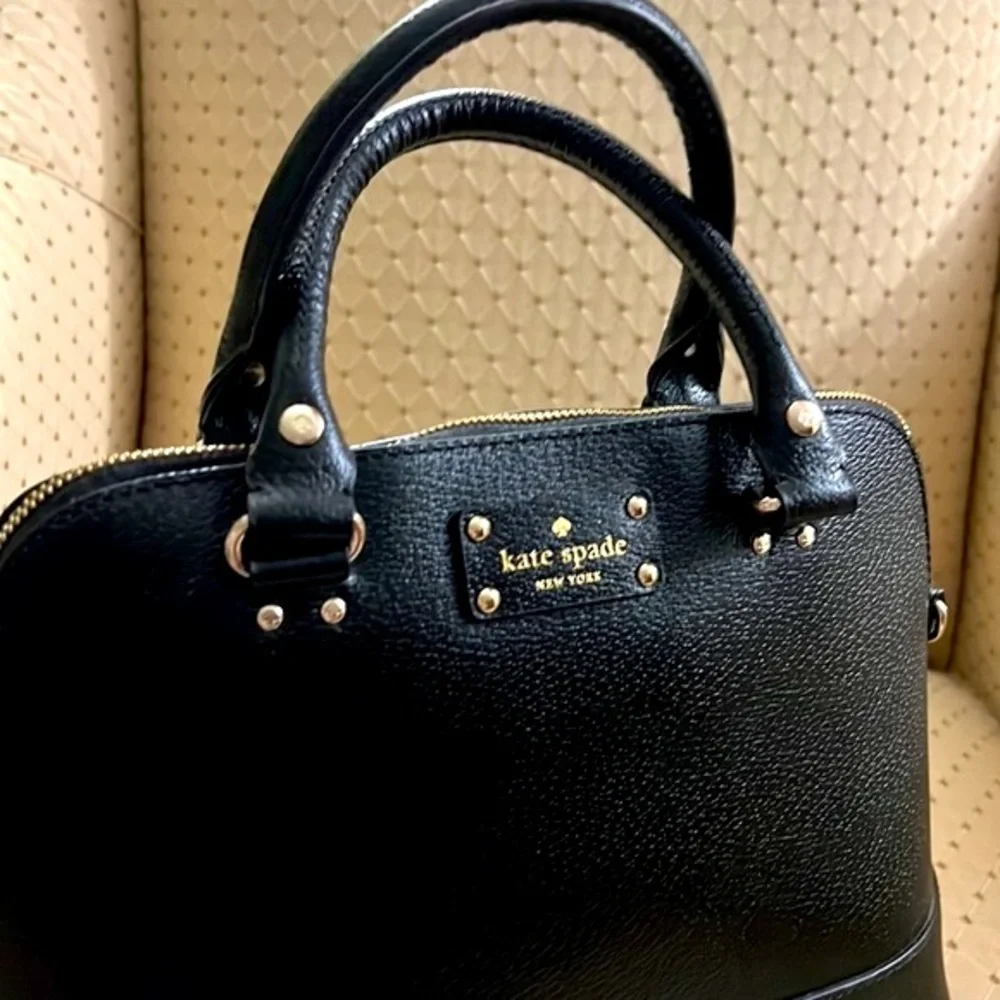 Kate Spade ♠️ New York Grove Street Carli black satchel LIKE NEW! - Picture 7 of 16
